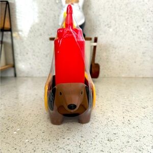 Target bullseyes playground wiener dog hot dog.